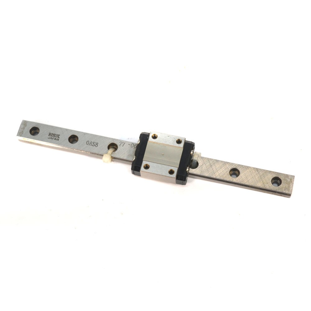 NSK LU12 Linear Motion Guide Bearing Block w/ 197mm NSK Guide Rail Way