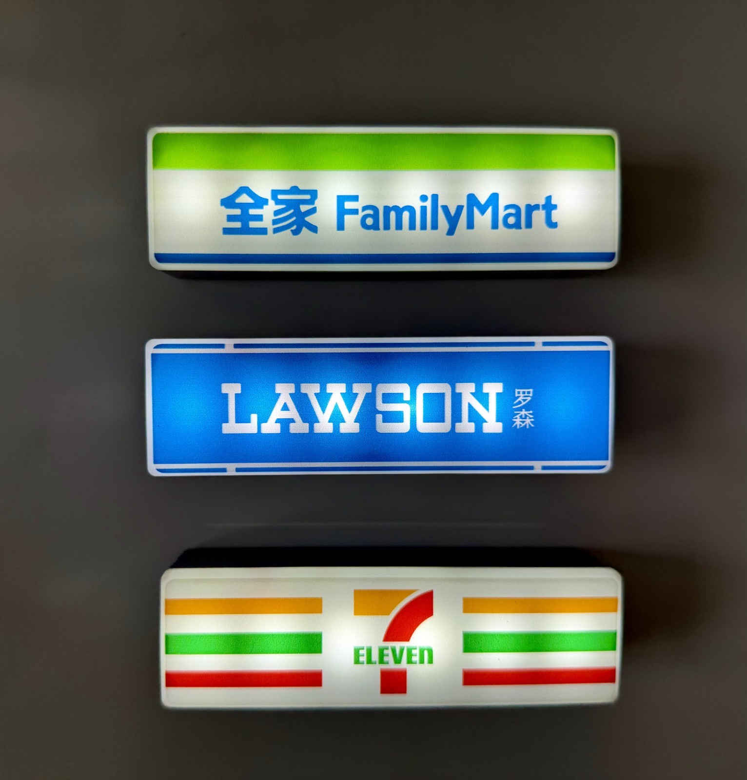 Japanese Konbini Light Magnets Family Mart, 7/11, Lawsons Fridge – In Stock USA