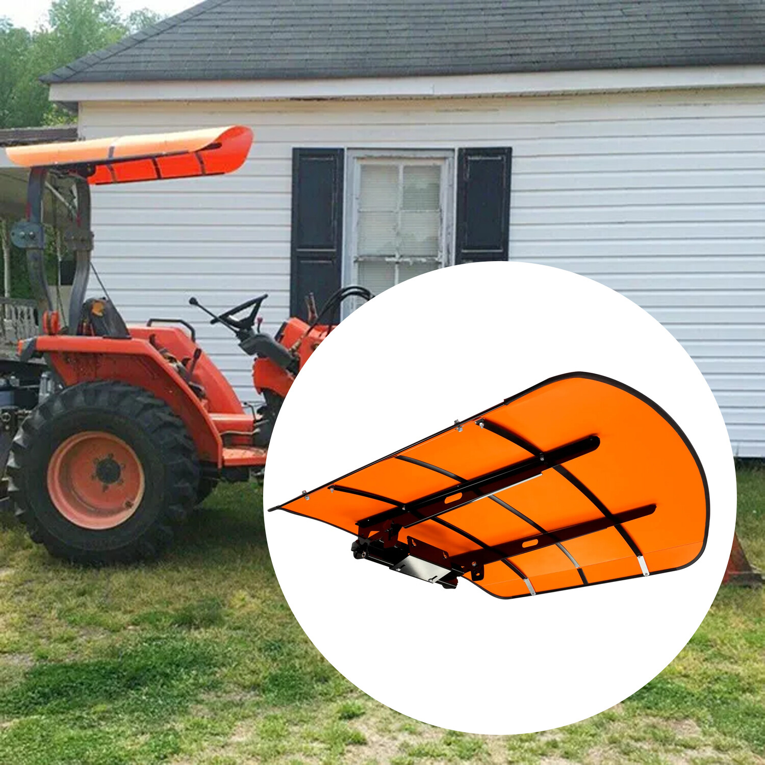 Orange Tuff Top Tractor Canopy For ROPS 48-3/8″ X 48-3/8″
