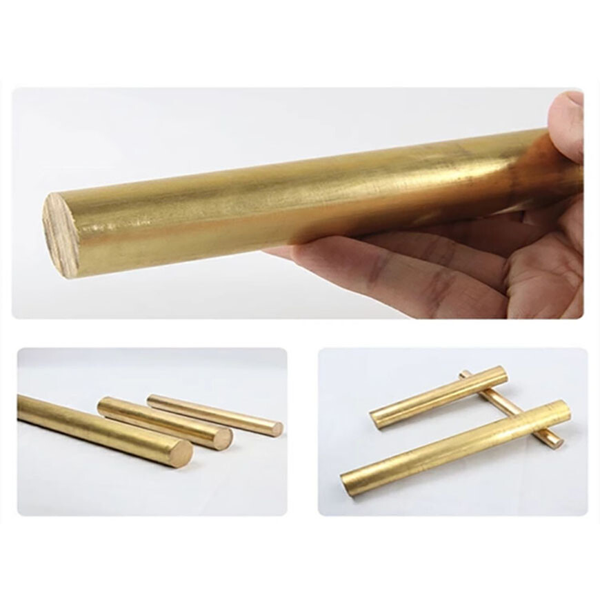 H59 Brass Metal Round Bar Rod Solid, Ø 3mm – 120mm , 100/150/200/250/300mm Long