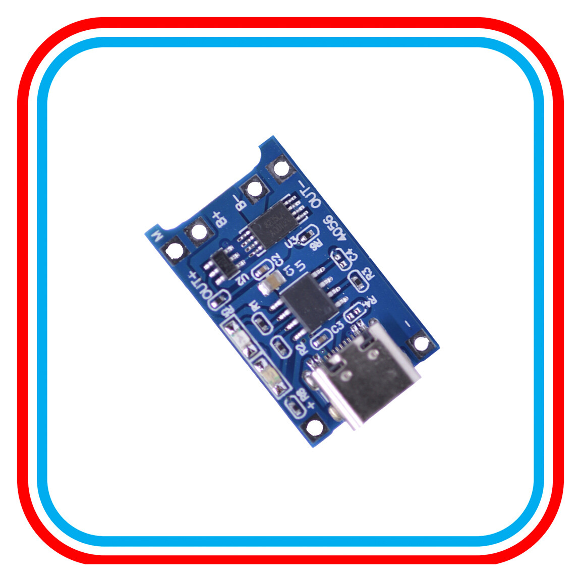 Type-C USB 5V 1A 18650 TP4056 Lithium Battery Charging Board Charger US