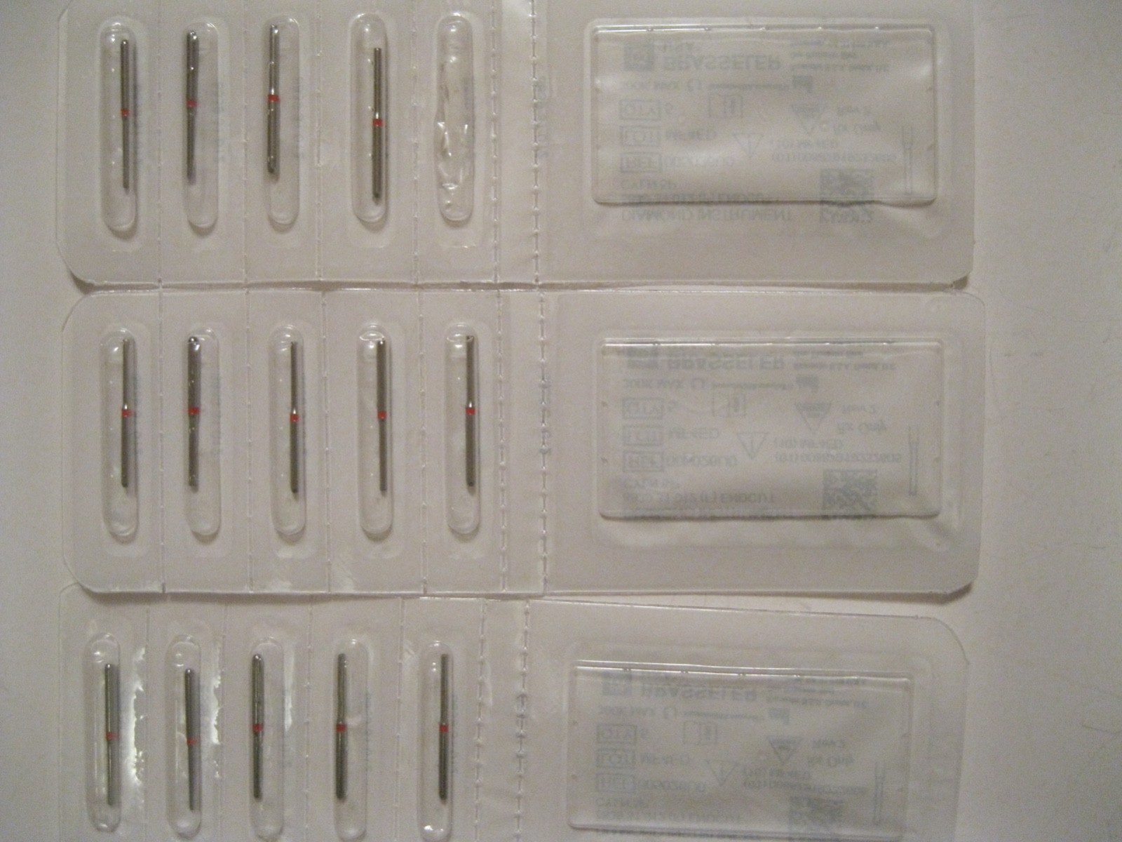 NEW 8839.31.012 Margin Refinement Diamond Burs By Brasseler (5/pk x 2 pk, 4/p)
