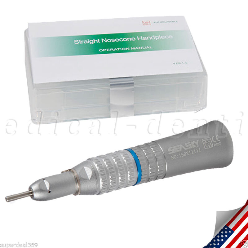 SEASKY NSK Style Dental Low Speed Straight Nose Cone Handpiece Air Motor 4H sa