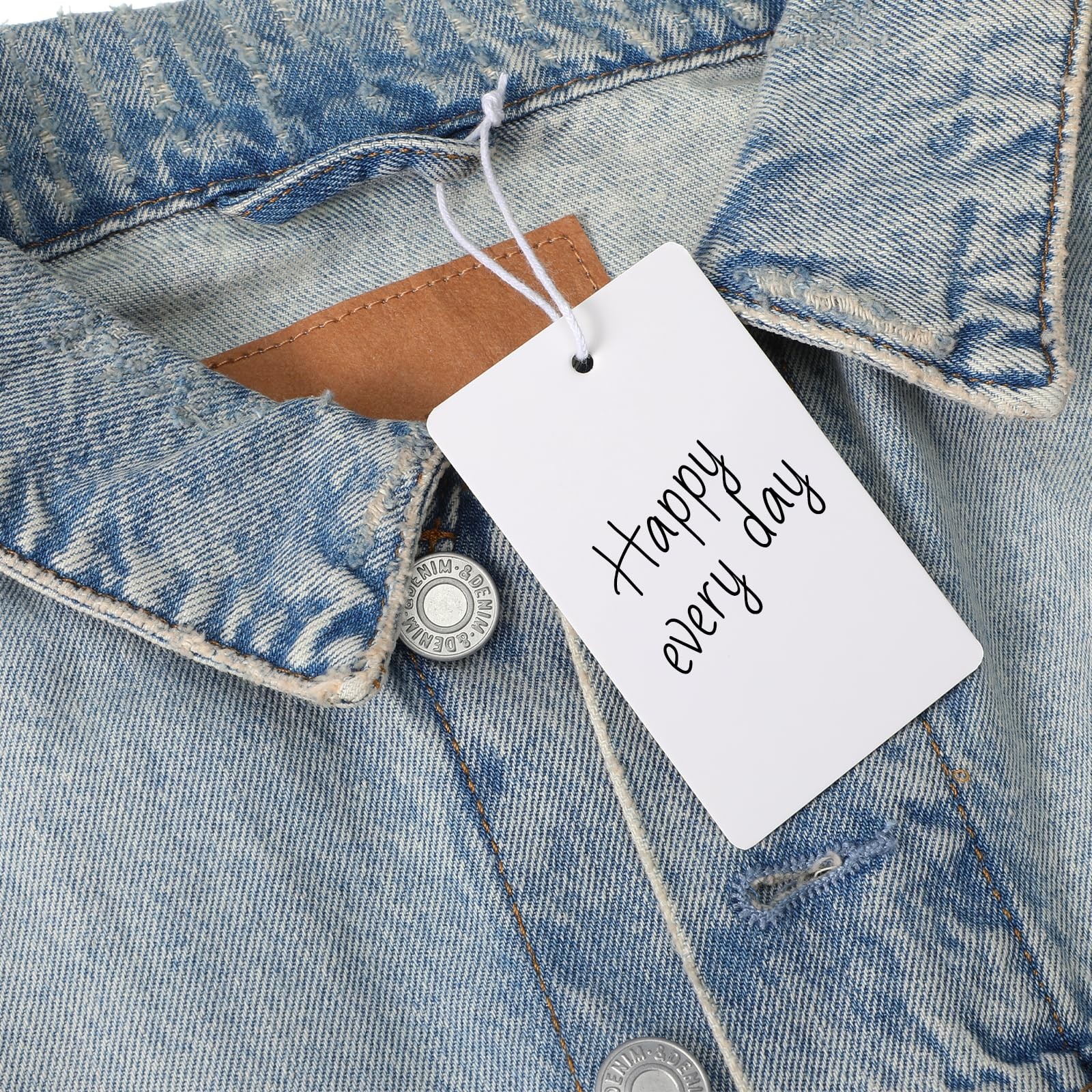 2000 PCS White Blank Unstrung Price Tags Hang Label For Retail Yard Sale