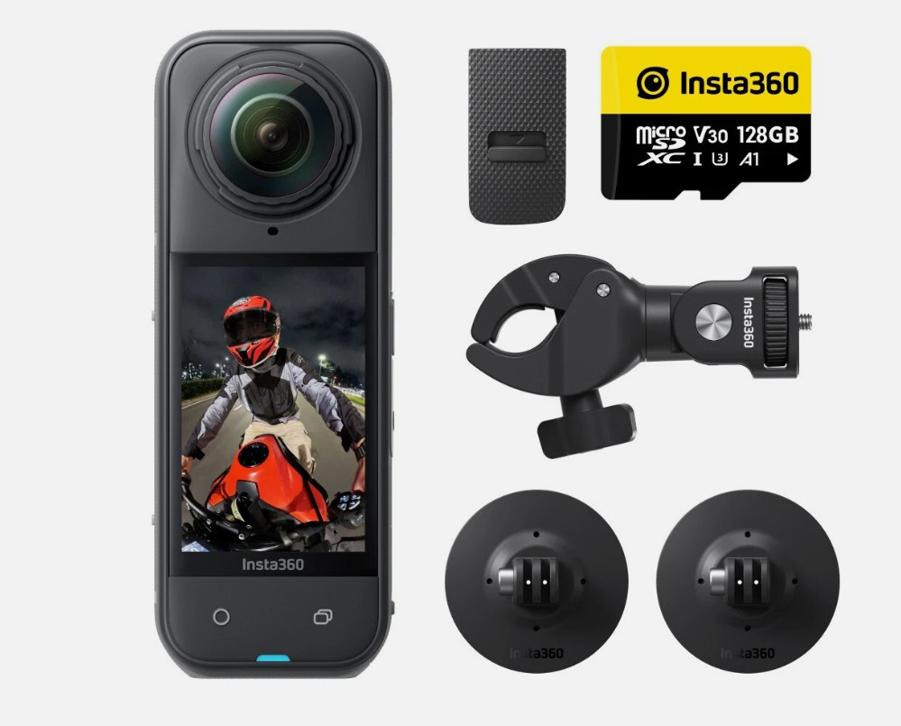Insta 360 X5 Motorcycle Bundle 8K 360 Degree Action Camera – Brand New
