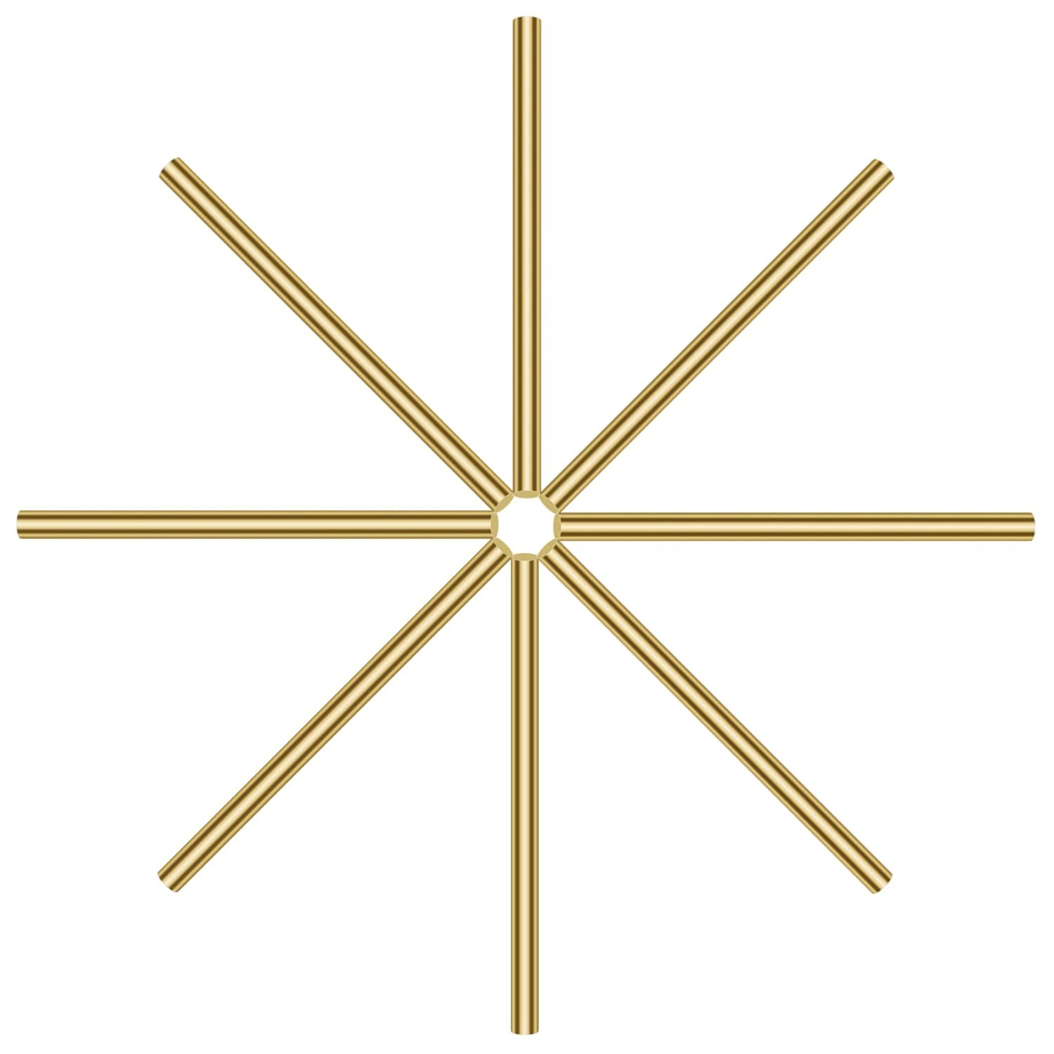 8 Pieces 6.0mm Brass Round Rods, Brass Solid Round Rod Lathe Bar Stock, 6.0mm…