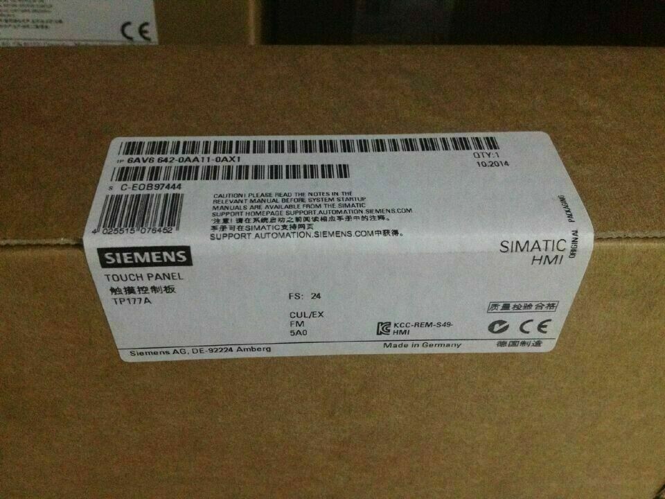 1pc Siemens 6AV6642-0AA11-0AX1 E-Stand 16 SIMATIC TP177A DP Touch Panel 6″