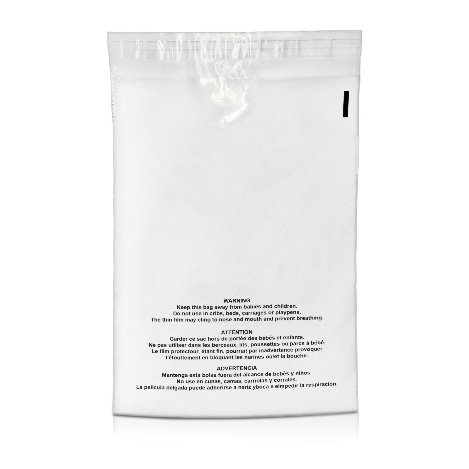 3000 10×13 Premium Suffocation Warning Clear Plastic Self Seal Poly Bags 1.5 Mil