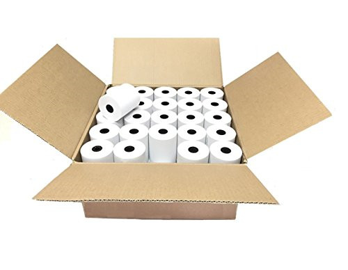 3 1/8″ x 190′ thermal receipt paper rolls[50] fits cash registers and all POS
