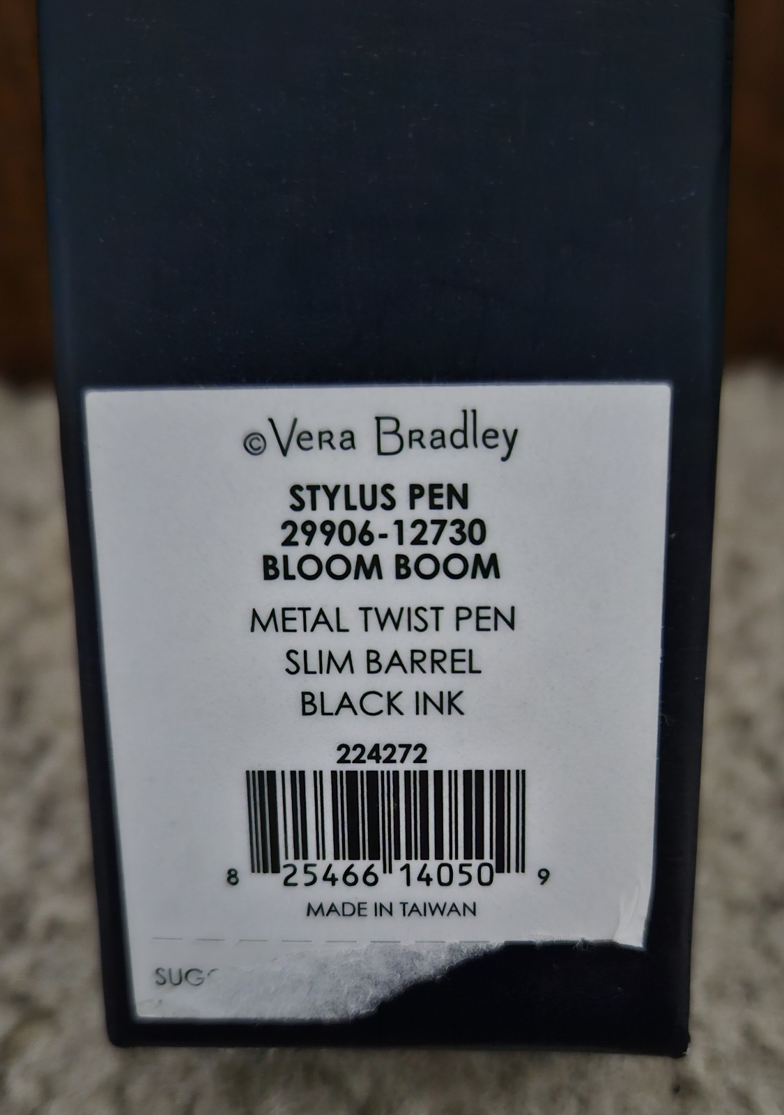 NEW Vera Bradley Ballpoint Pen w Stylus Bloom Boom Floral Design Refillable