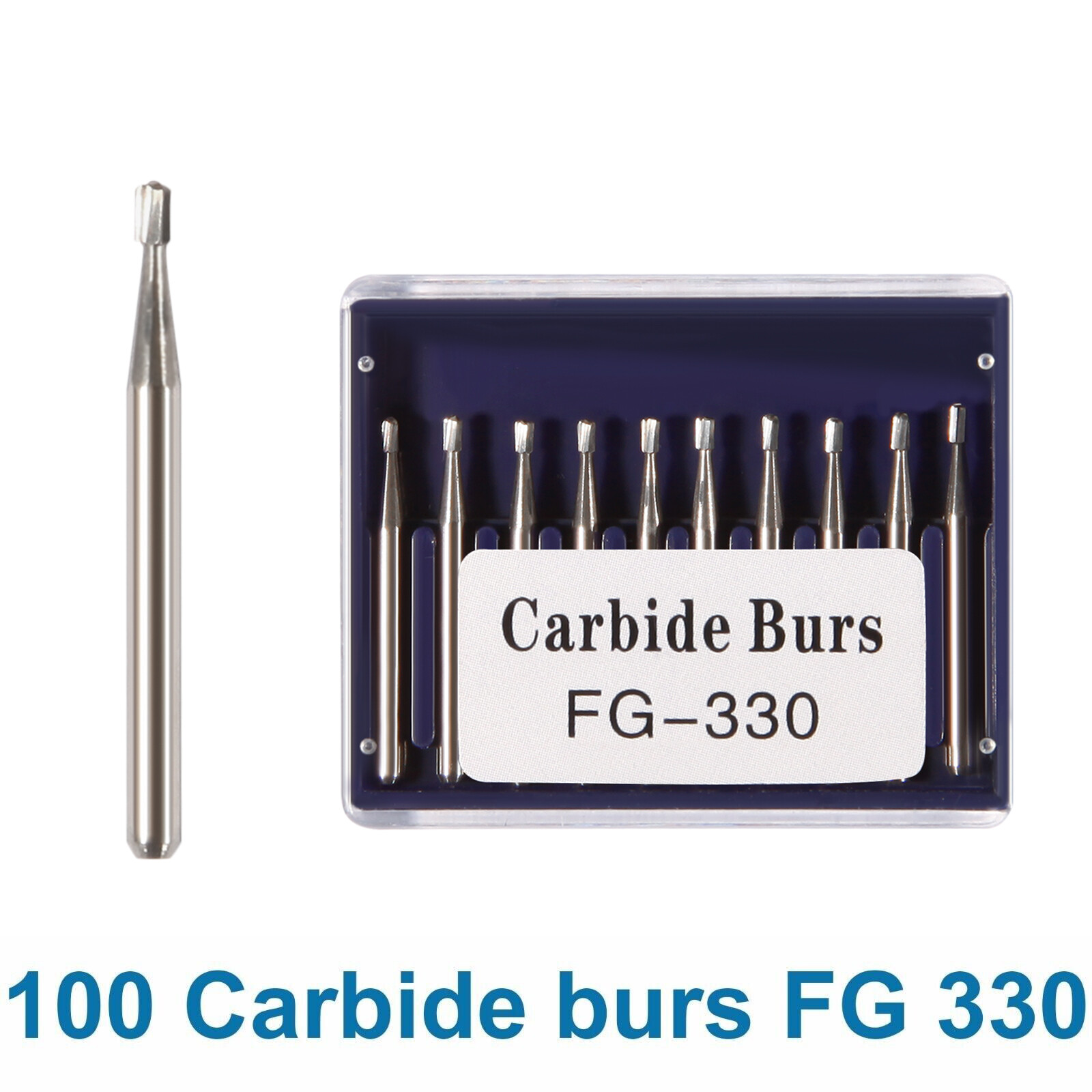 Dental Carbide Burs Tungsten Steel Bur FG #330 /FG #245 for High Speed Handpiece