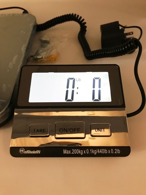 HEAVY DUTY DIGITAL SHIPPING POSTAL PARCEL SCALE 440 LBS CAPACITY STAINLESS STEEL