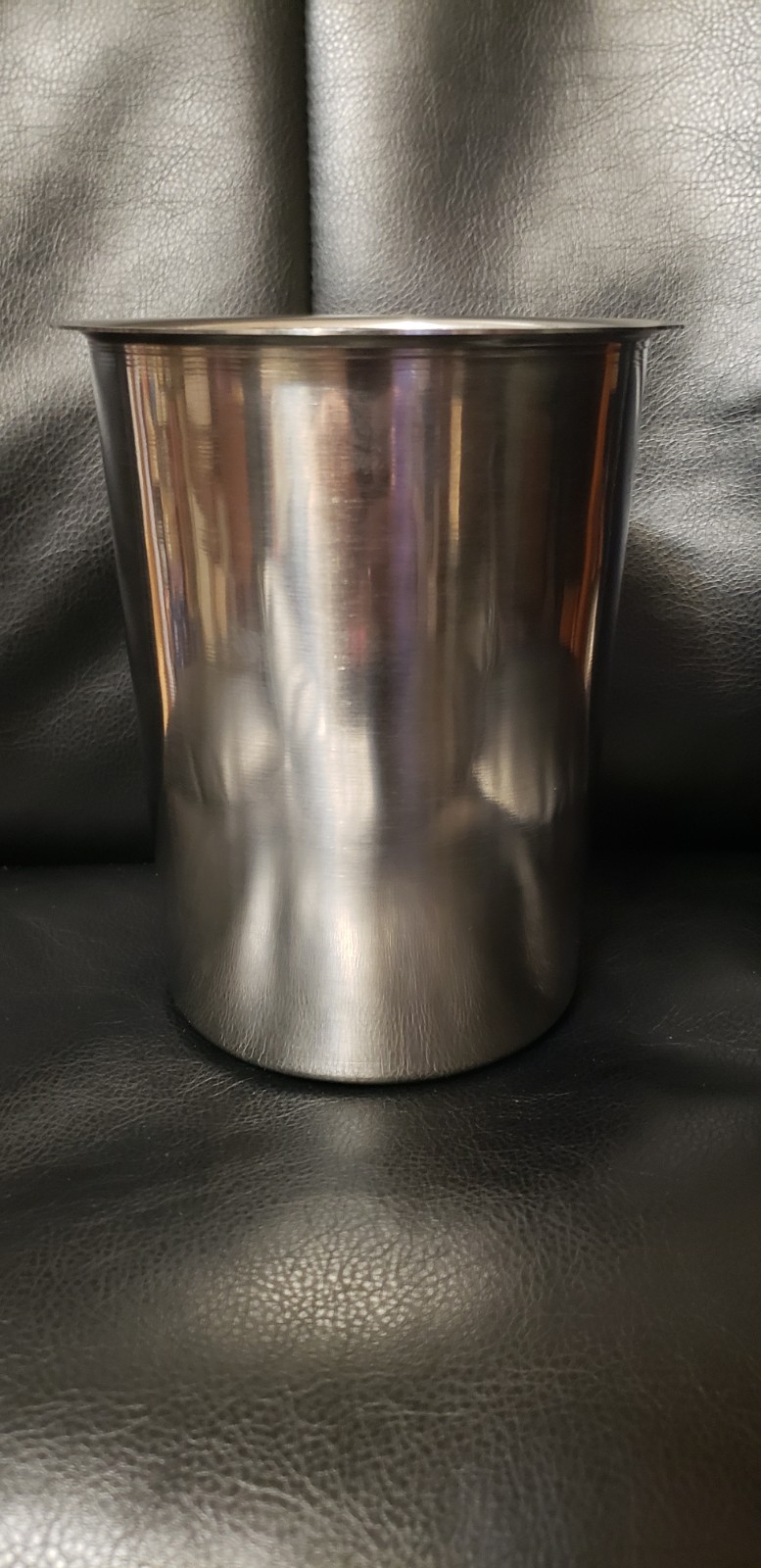 New 5×6 Winco BAM 1.25 Qt. Bain Marie Pot Round Mirrored Finish Stainless Steel