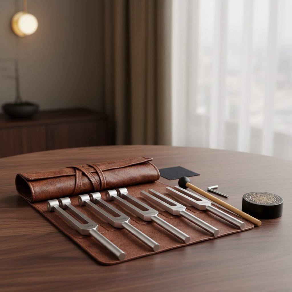 Tuning Forks for Healing Set (128Hz, 136.1Hz, 256Hz & 528Hz) — Let Vibrati