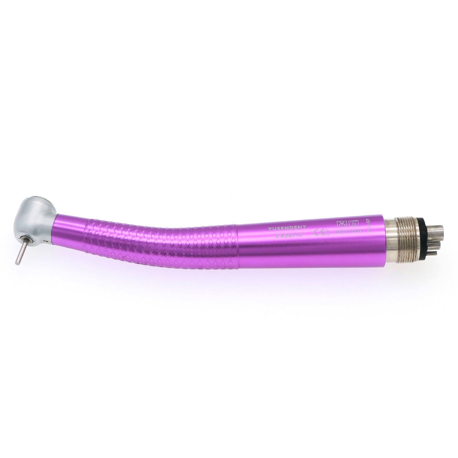 US COXO Dental High Speed 4 Holes Air Turbine Push Button Handpiece CX207-Purple