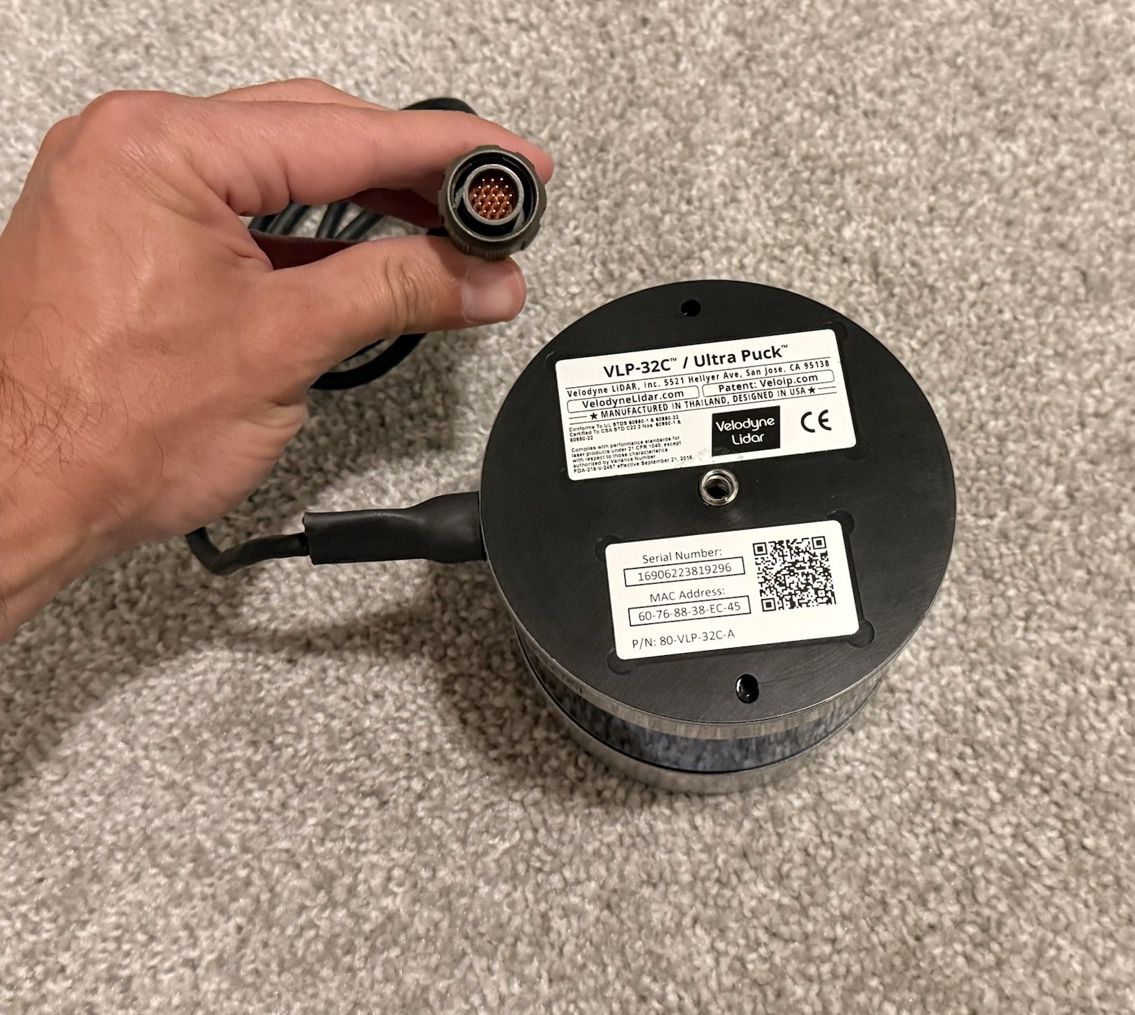 Velodyne 80-VLP-32C-A Ultra Puck LiDAR Sensor VLC-32C