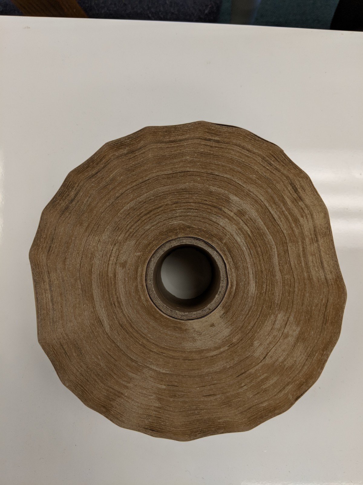 3″ x 450′ Reinforced Water Activated WARNING tape heavy duty gummed 2 rolls/case