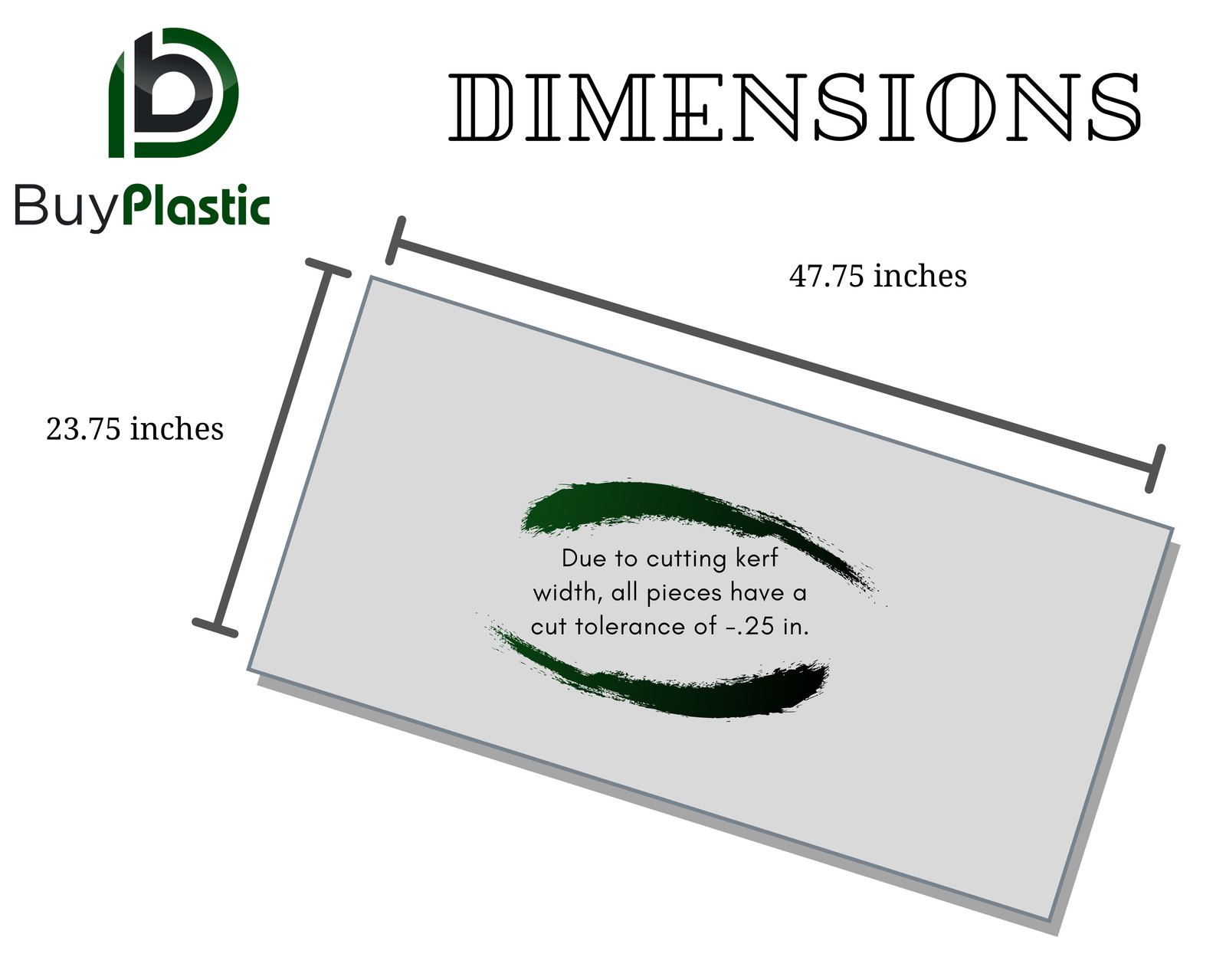 BuyPlastic Dark Gray PVC Chemical Resistant Plastic Sheet 3/8″ x 24″ x 48″
