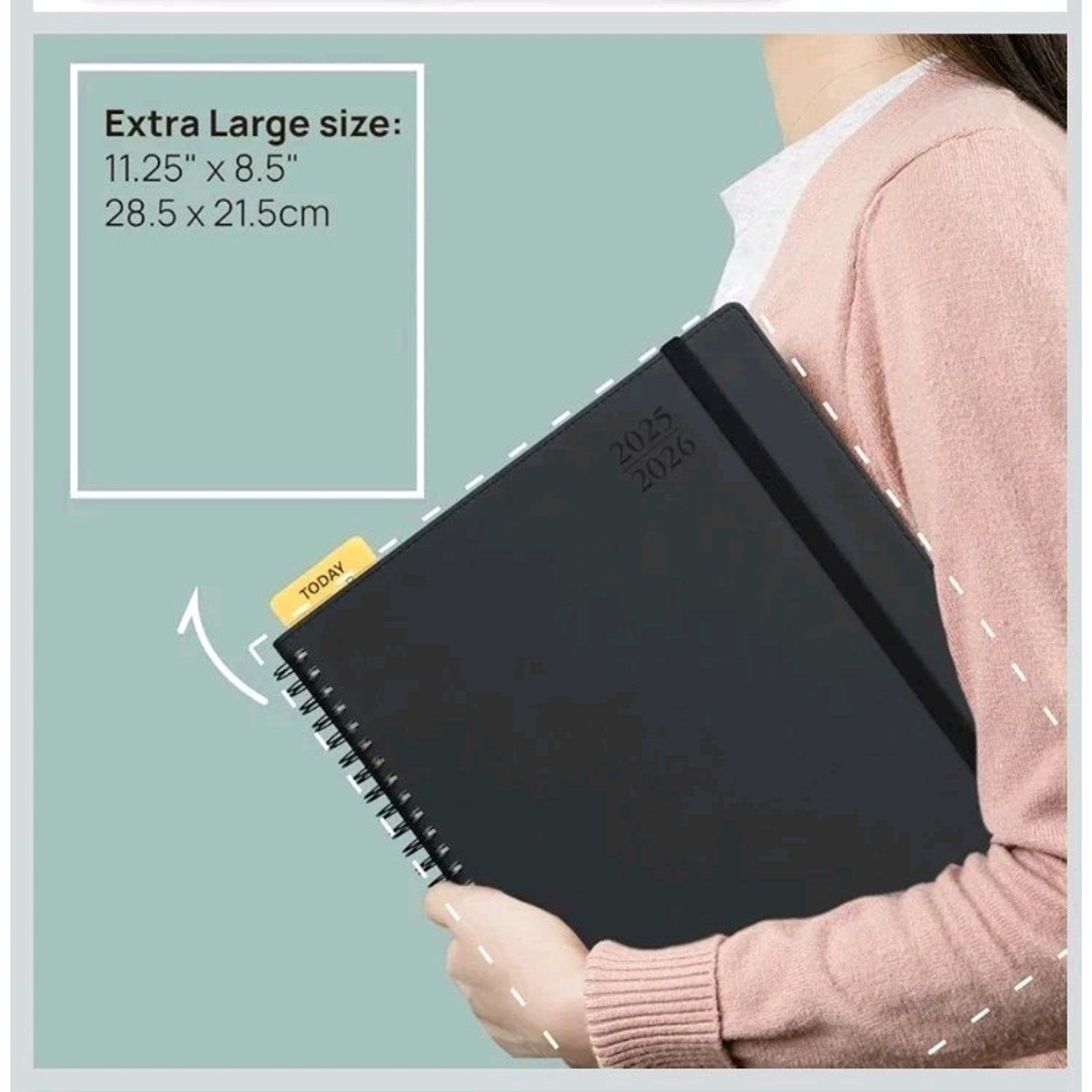 POPRUN 2025-2026 Academic Planner Spiral Bound, 8.5” x 11.25” Appointment Book