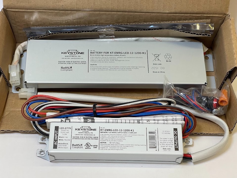 Keystone KT-EMRG-LED-12-1200-K1 Emergency LED Driver Kit 120-277V NIB