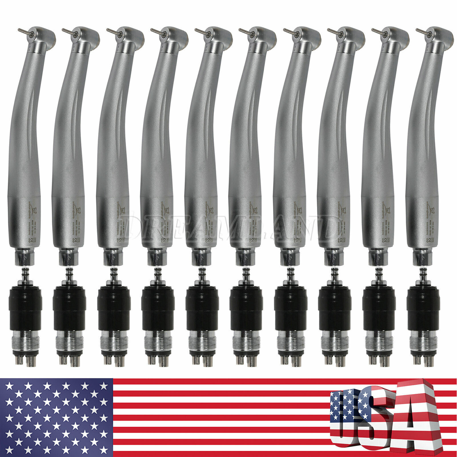 1-10 NSK STYLE Dental high speed handpiece with 4hole quick coupler connect USA