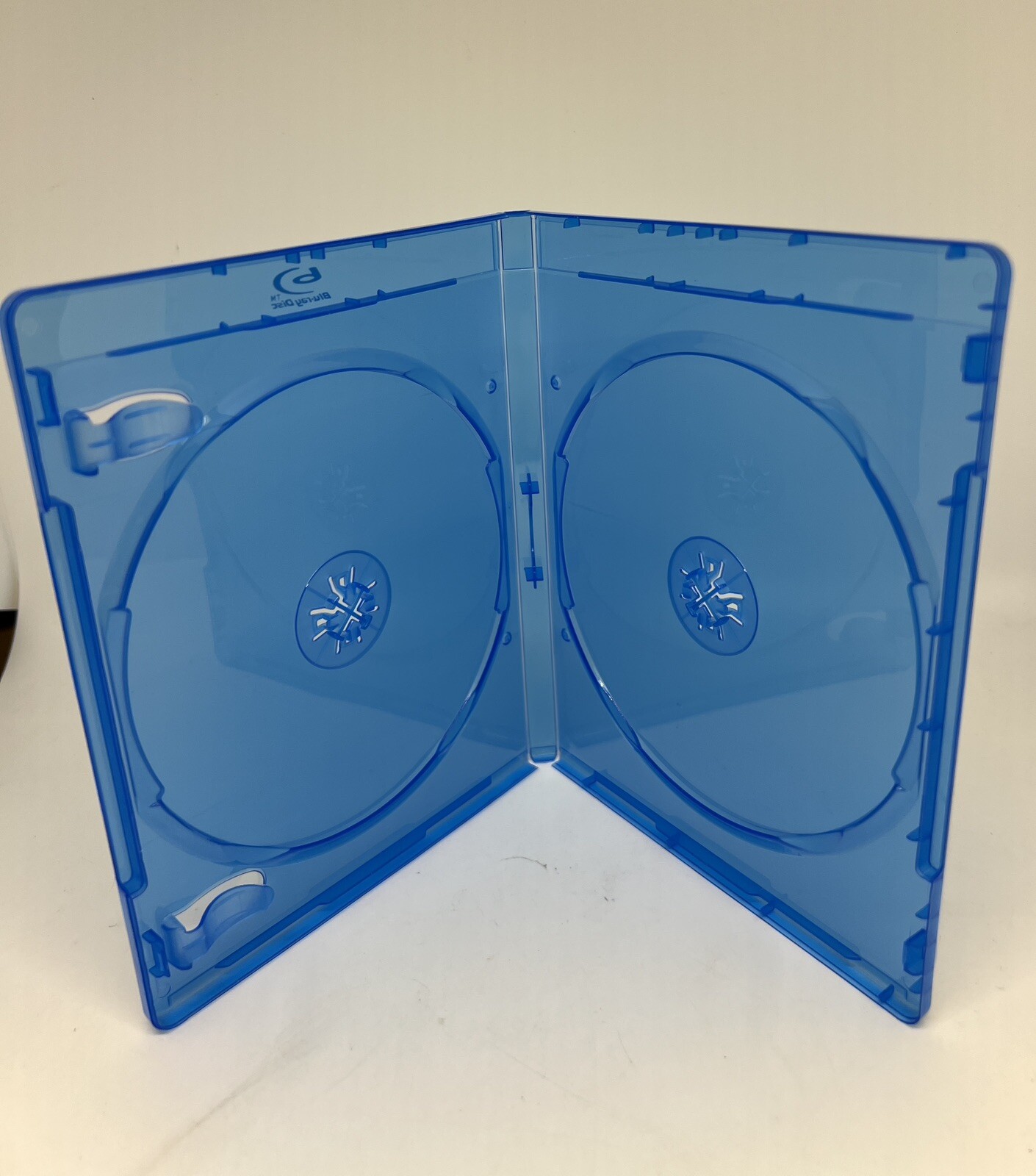 2 PCS 12MM DOUBLE BLU-RAY DISC DVD CASE PRINTED LOGO, BOOKLET CLIP, BL28-12MM