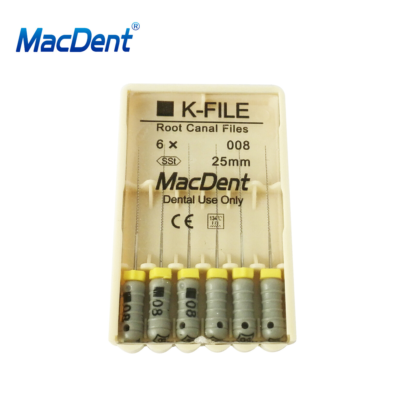 MacDent Limas de endodoncia manual dental K-Files acero inoxidable 21/25/31mm