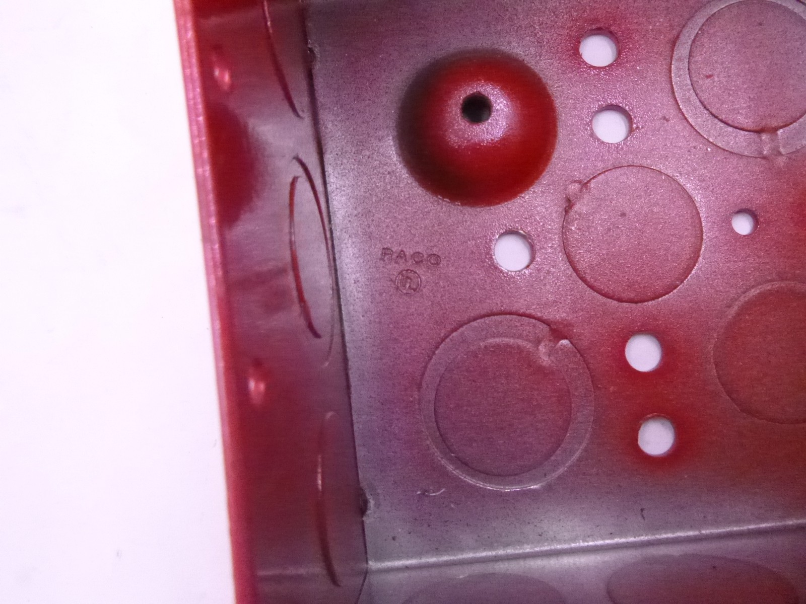 5 PACK Hubbell Raco 911-3 Red Electrical Box 30.3 Cu In