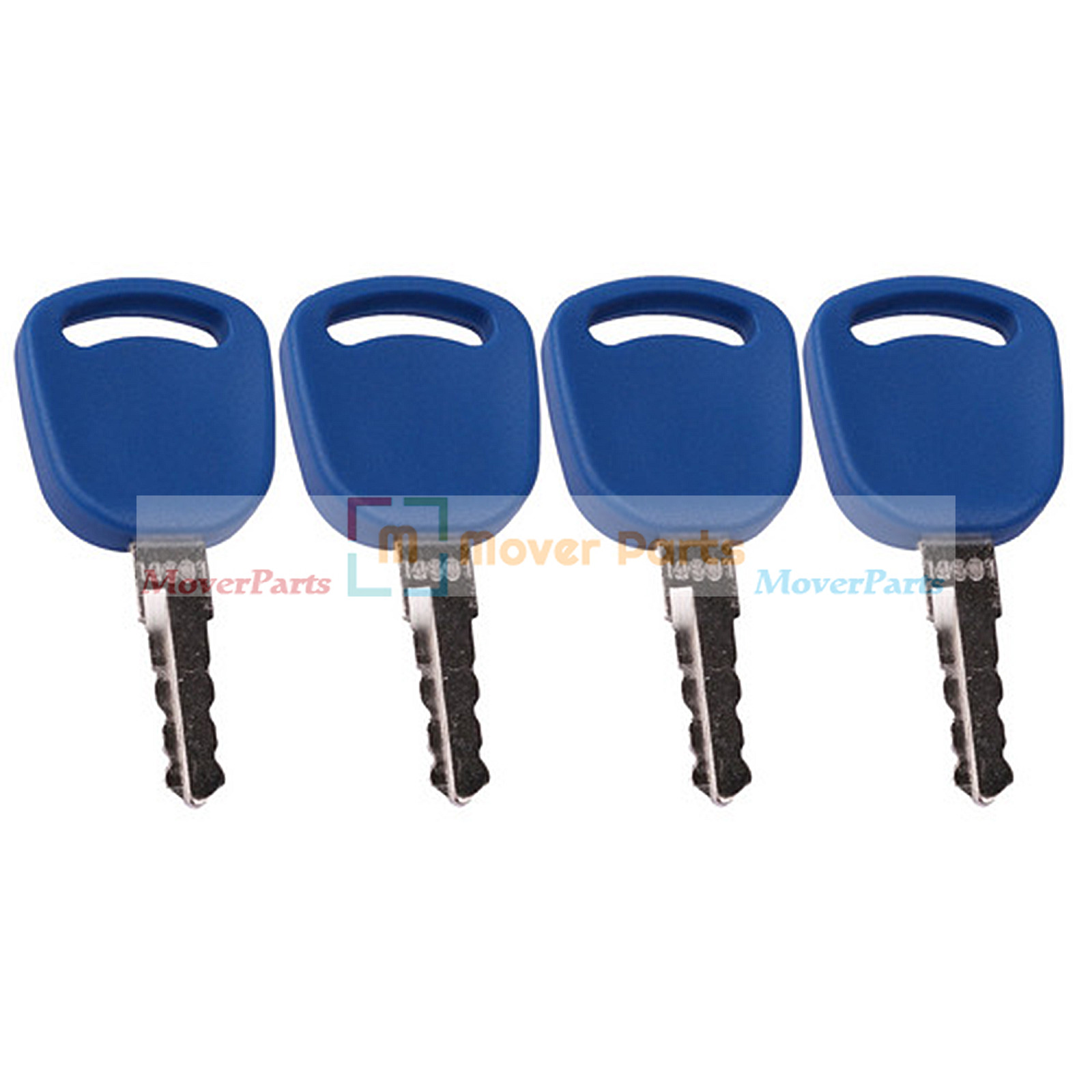 4PCS Ignition Key for Ford New Holland Tractor T1804 T2104 T5040 T4.105 T6.120