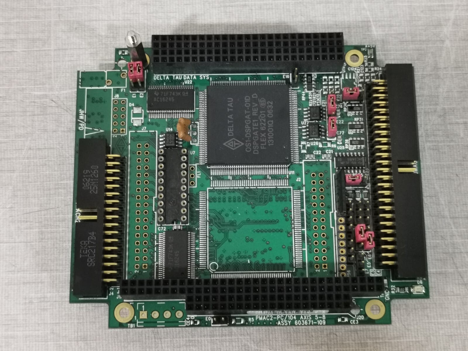 Delta Tau Data Sys PMAC2-PC/104 Axis 5-8 Assy 603671-109 Printed Circuit Board