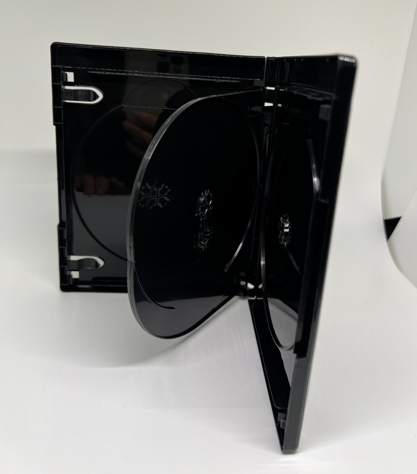 2 PCS NEW 15mm 4K ULTRA HD BLACK 3-DISC CASE, BOOKLET CLIPS, PS3-15MM UHD