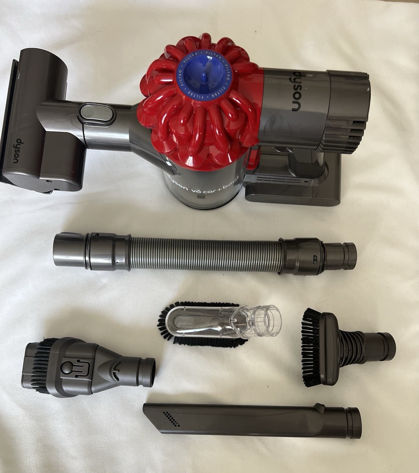 Dyson V6 Car+Boat Cordless Bagless Handheld Vacuum w/ Hose, Crevice Tool