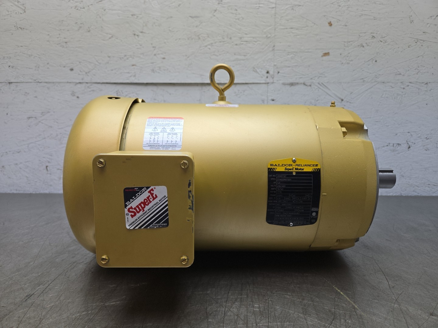 Baldor VEM3710T 7.5 Hp Electric Motor 230/460 1770Rpm 213Tc Frame Tefc 3Ph