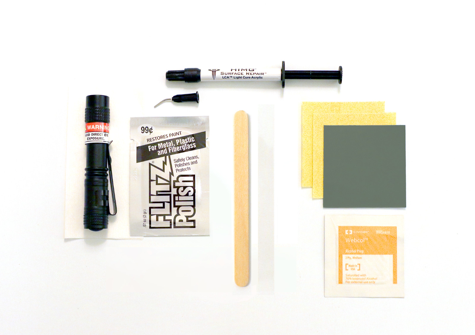 BLACK ACRYLIC REPAIR KIT – FOR GRANITE, MARBLE, TILE, QUARTZ. AND PORCELAIN