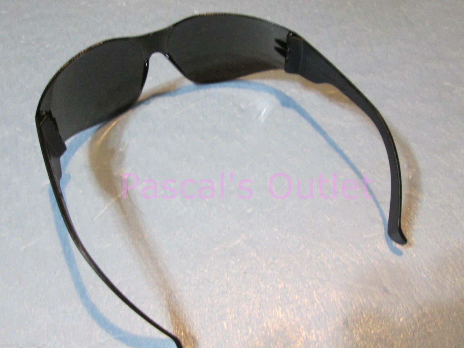 4 pack Tinted Safety Goggles (Dark grey smoke lens) Crews or Bulldog or Cordova