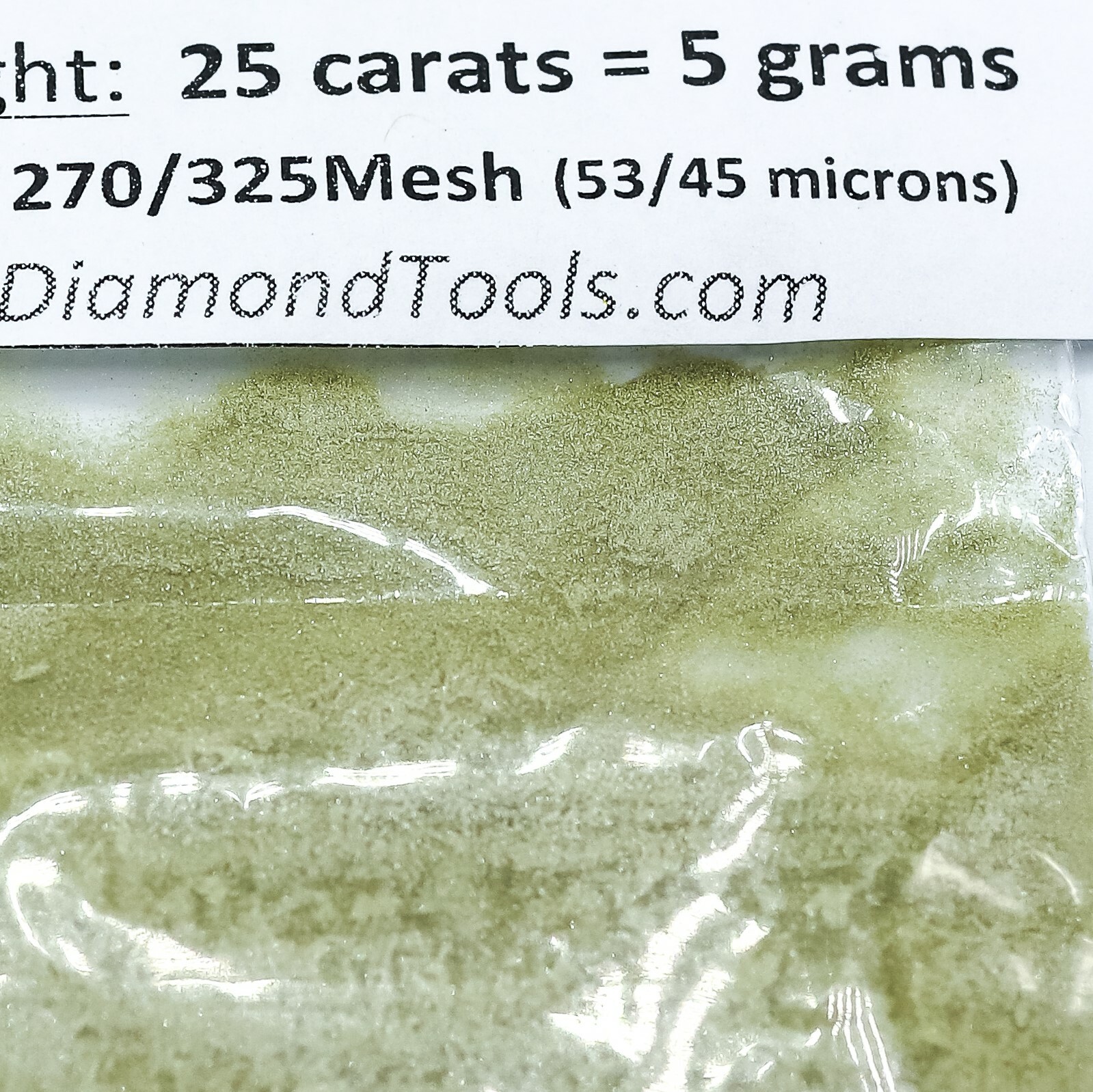 TechDiamondTools Diamond Powder 270 Grit 53-45 Microns, 25 cts = 5 Grams
