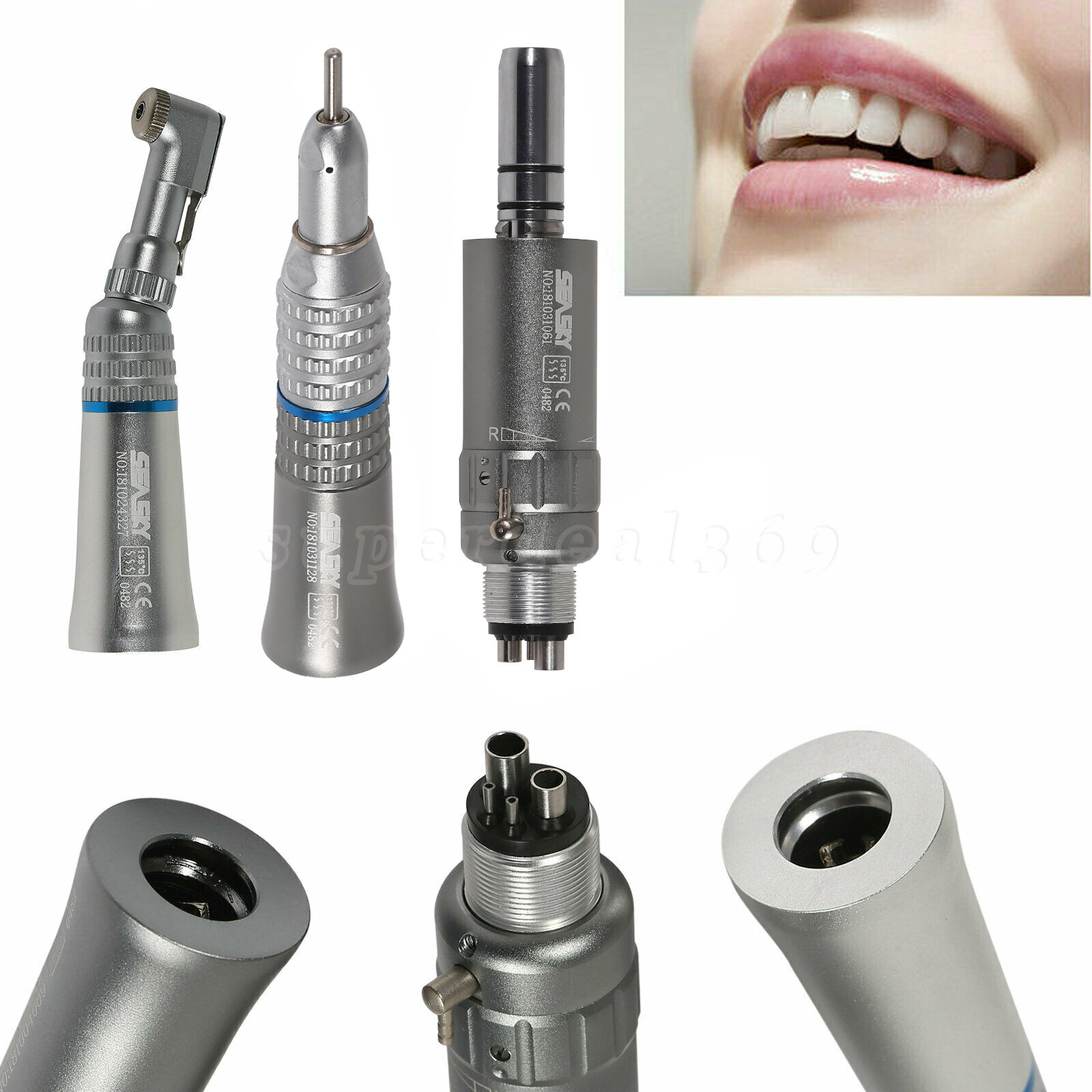 NSK type dental low slow speed handpiece contra angle straight motor 2/4holes us