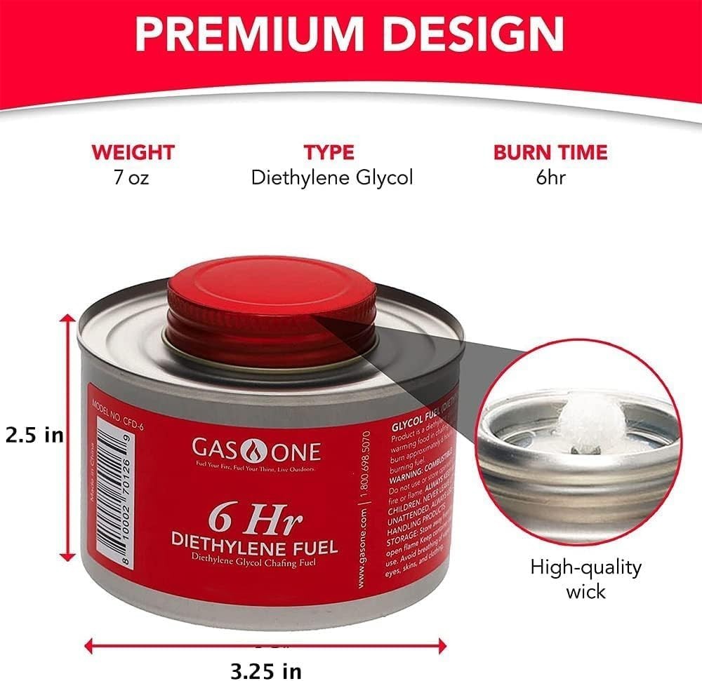 Essential 6 Hour Chafing Fuel Set – Perfect for Buffets and Family Gatherings