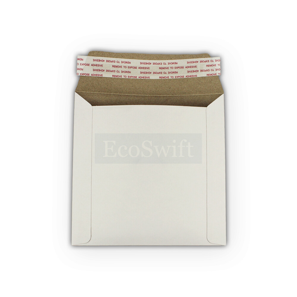 1-5000 6 x 6 EcoSwift CD/DVD Self Seal Photo Ship Flat Cardboard Envelope Mailer