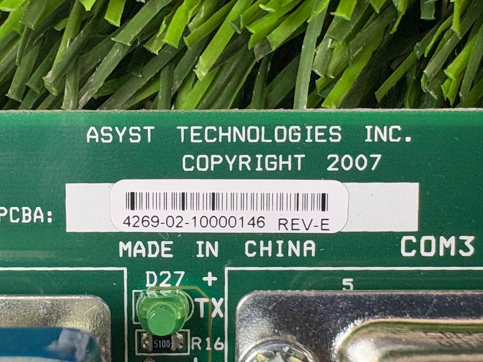 ASYST Technologies Board PCB 4269-02-10000286 Industrial Board/ Great Condition