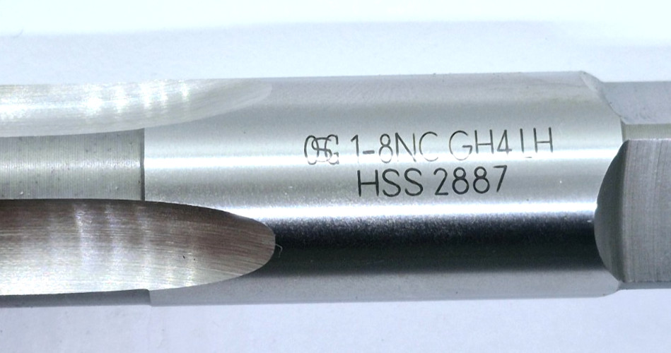 OSG 1- 8NC GH4 4 Flute Left Hand Plug Tap Mexico 1664100