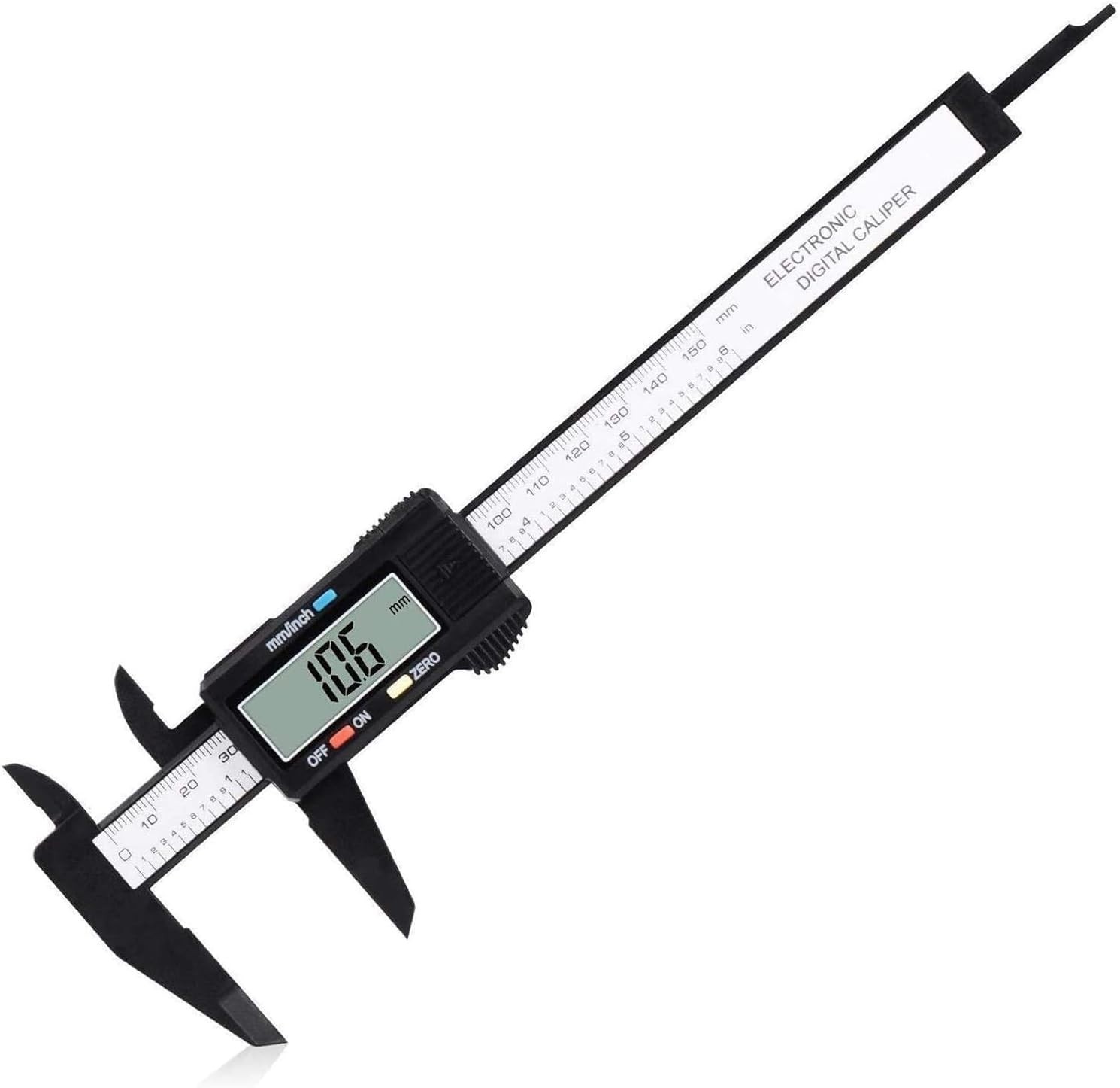 Precision Electronic Micrometer Caliper 0-6” with Inch & Metric Conversion