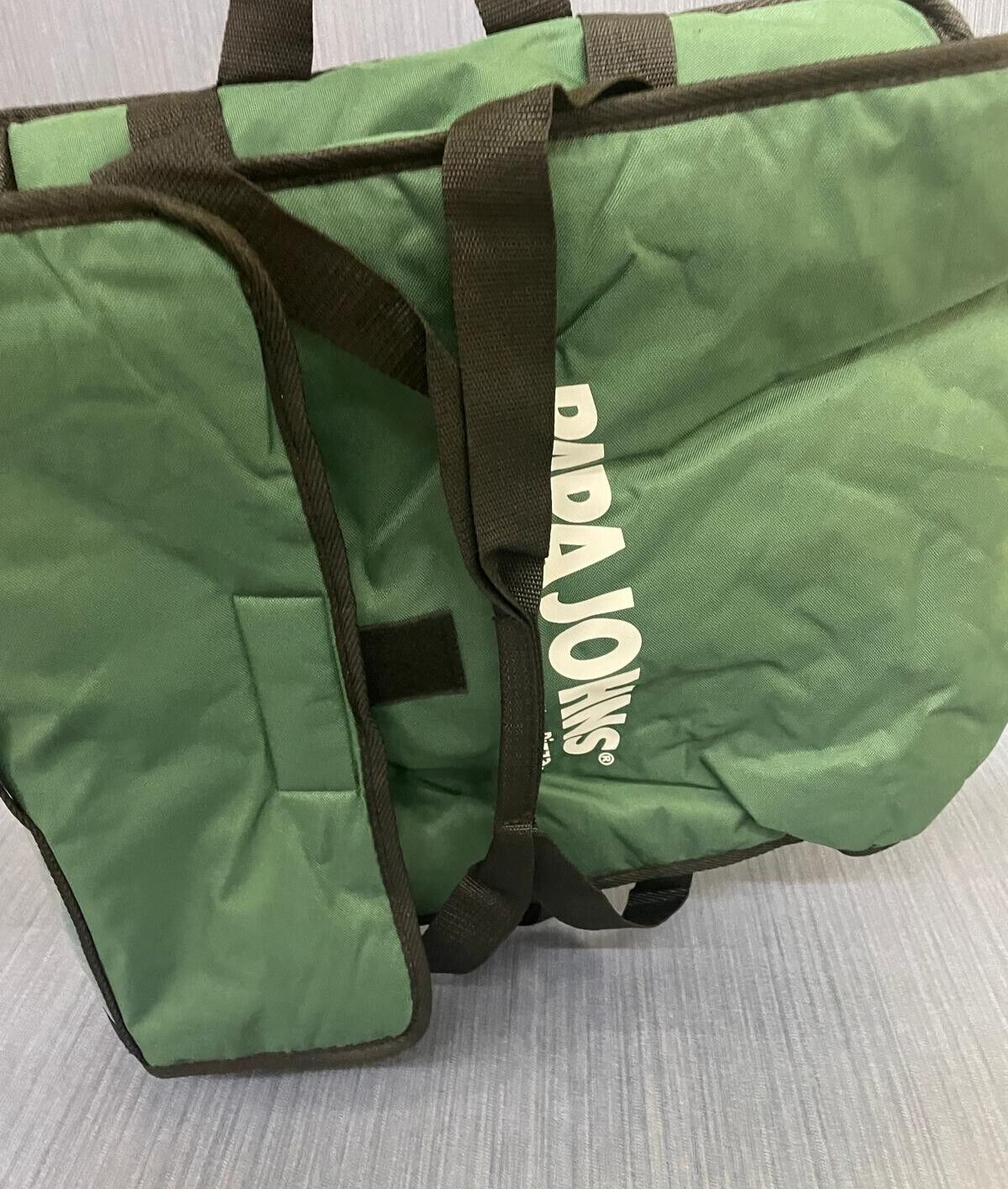 Papa John’s Green Large Pizza Delivery Bag Thermally Insulated Door Dash Etc.