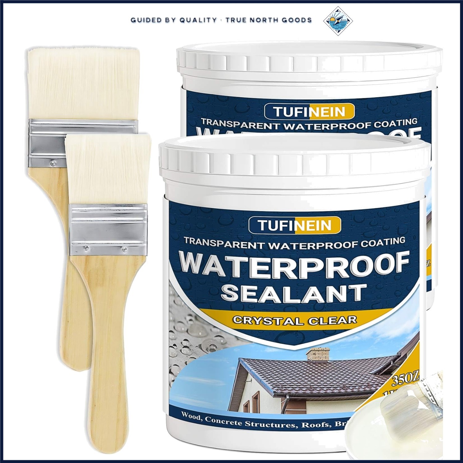 70oz Clear Waterproof Sealant for Indoor and Outdoor Use on Various Surfaces
