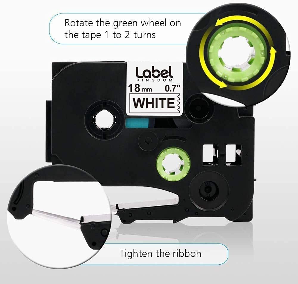 10X Brother TZe-241 18mm Laminated P-Touch Label Tape Label Maker PTD400 PTD600