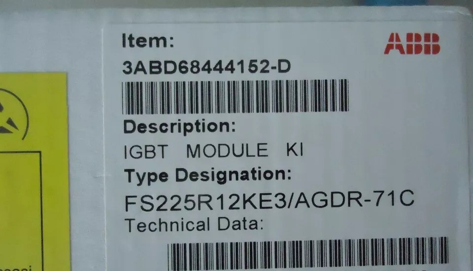 FS225R12KE3/AGDR-71C ABB Power Driver Board Brand New in Box!Spot Goods Zy