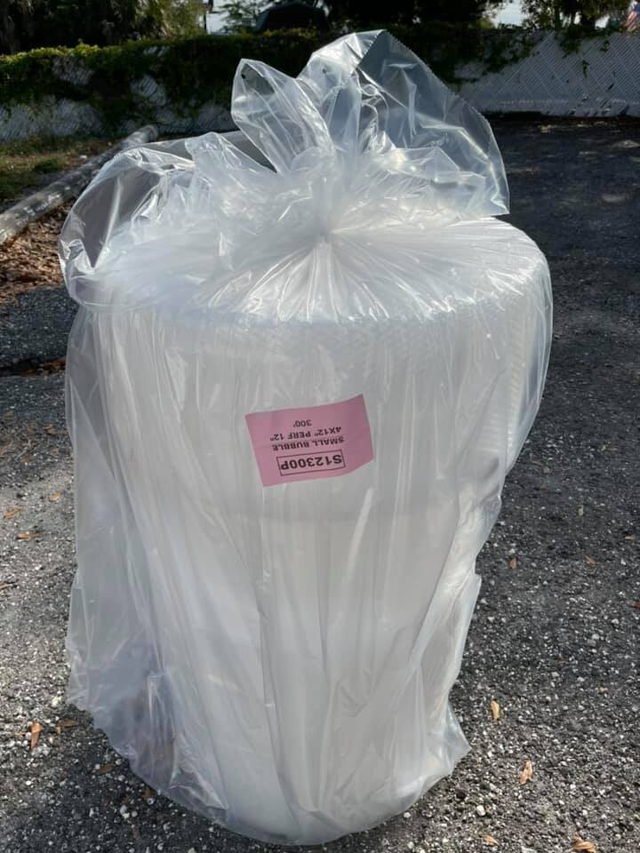 3/16″ Small Bubble Cushioning Wrap. 12″ Wide x 300′ Long – 40 Total Rolls