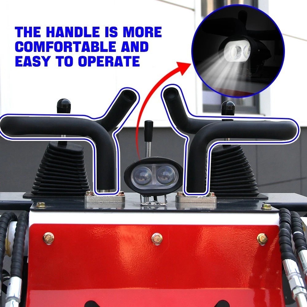 Compact stand-up tracked mini skid steer loader Runtong R420 Engine US in Stock