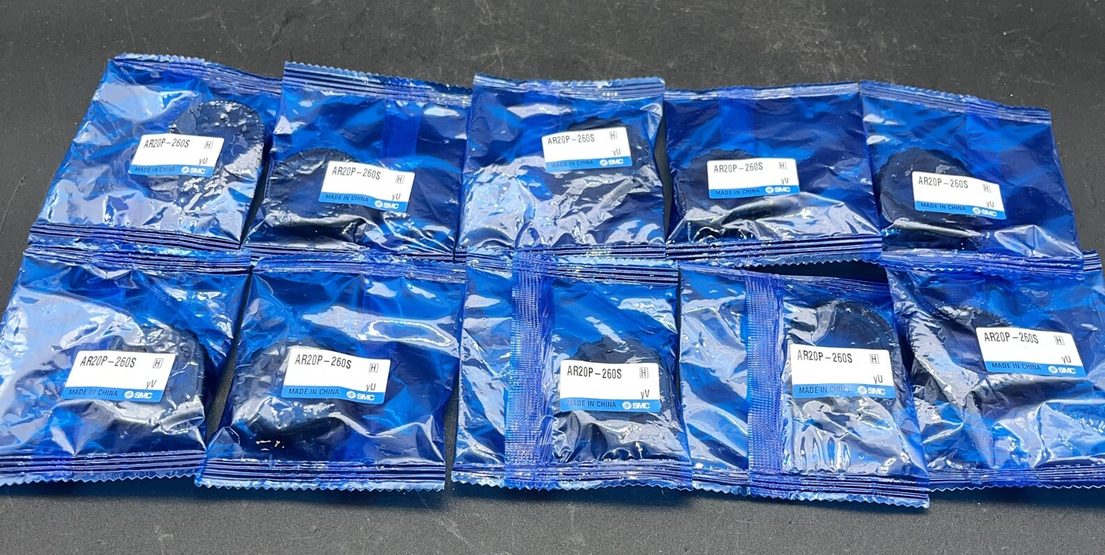 10 Pack SMC AR20P-260S Set Nut Panel Mount SEALED *NEW*