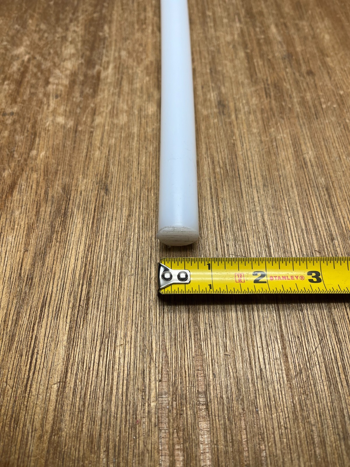 3/4″ X 12″ White UHMW-PE Polyethylene Plastic Round Rod Stock .750″ USA